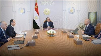 تفاصيل اجتماع الرئيس السيسي مع 6 مسؤولين في الحكومة